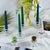 Transparent Clear Glass Taper Candle Holders Set Two For Sale - Image 8 of 8
