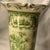 English Style Green Toile Transferware Footed Ceramic Vase 10” French Country For Sale In Chicago - Image 6 of 7