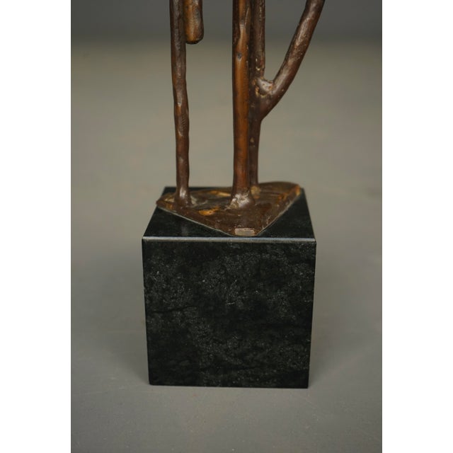 1970s Abstract Bronze Sculpture by Jetty Homan, Netherlands, 1972 For Sale - Image 5 of 12