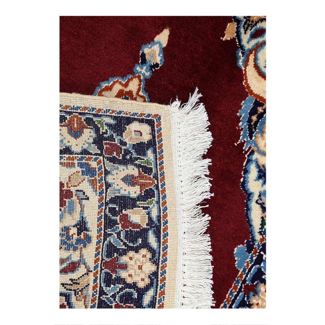 Traditional Pasargad DC Red Fine Hand Knotted Silk Rug For Sale - Image 3 of 4