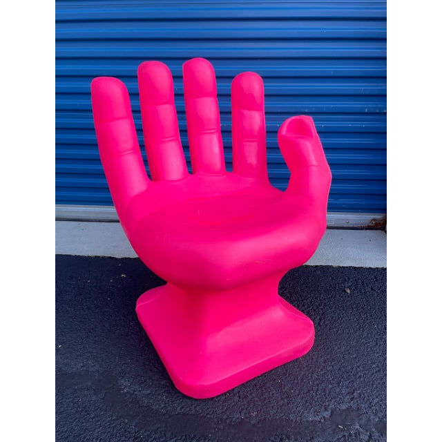 1980s Vintage Hot Pink Hand Chair Chairish