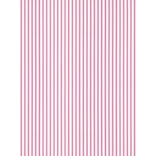 Sample - The House of Scalamandré Johnson Stripe Wallpaper, Raspberry For Sale