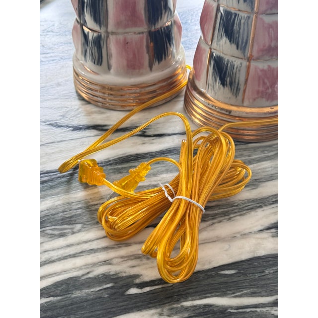 Mid 20th Century MCM Atomic Era Lamps With Shades, Restored - A Pair For Sale In Seattle - Image 6 of 14