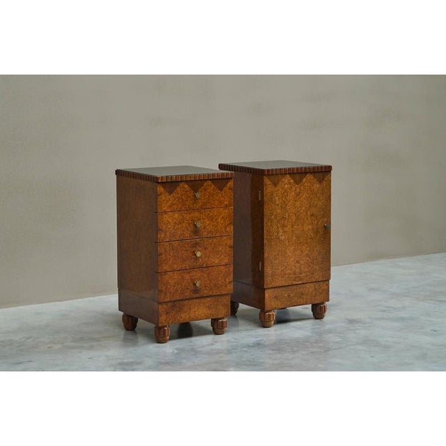 Gold Art Deco Cabinets 1930s, Set of 2 For Sale - Image 8 of 17