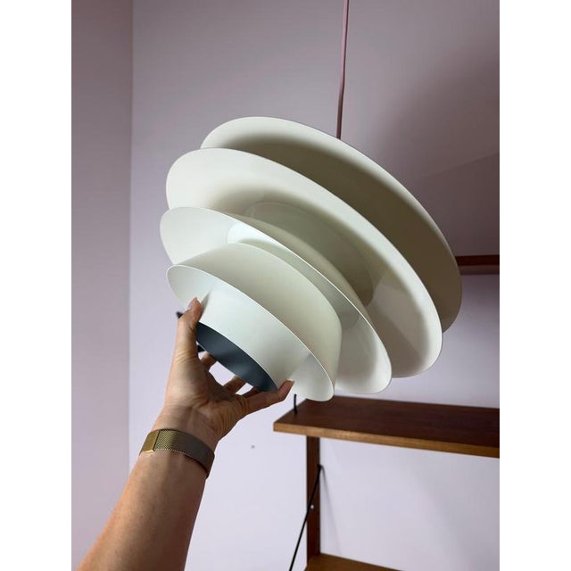 White Verona Pendant Lamp by Svend Middelboe for Nordisk Solar For Sale - Image 8 of 11