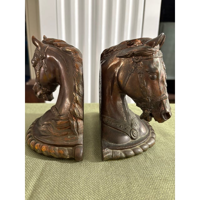 Pair of Vintage Cast Metal Bookends by Gladys Brown for Dodge, Inc., Early 20th Century