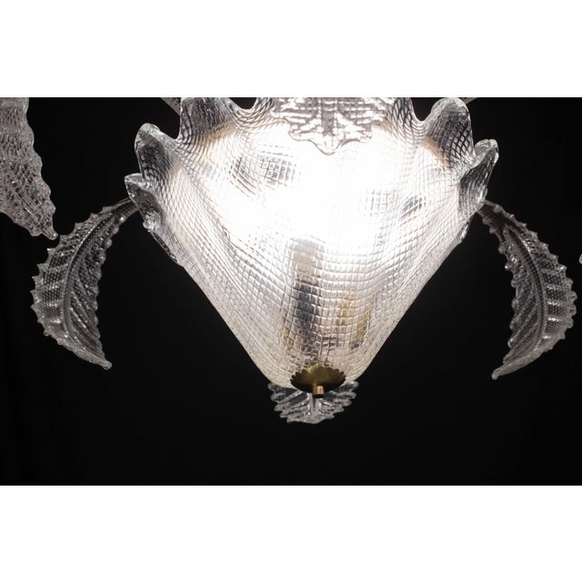 Art Decò, Barovier & Toso Chandelier, Murano Glass, 1950s For Sale - Image 11 of 12