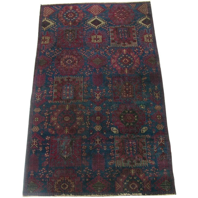Textile Antique Indian Agra Traditional Design Rug 6'8''x3'11'' For Sale - Image 7 of 7