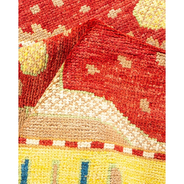 Textile Modern Hand-Knotted Area Rug - Yellow, 6' 2" x 8' 10" For Sale - Image 7 of 8