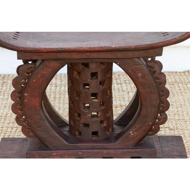 Tribal Large Vintage African Tribal Ashanti Stool For Sale - Image 3 of 10