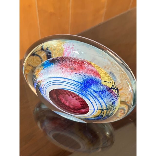 Glass Large Abstract Ocular Glass Sculpture For Sale - Image 7 of 15
