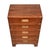 Wood Antique Military Campaign Yew Wood Chest of Drawers, 1930s For Sale - Image 7 of 11