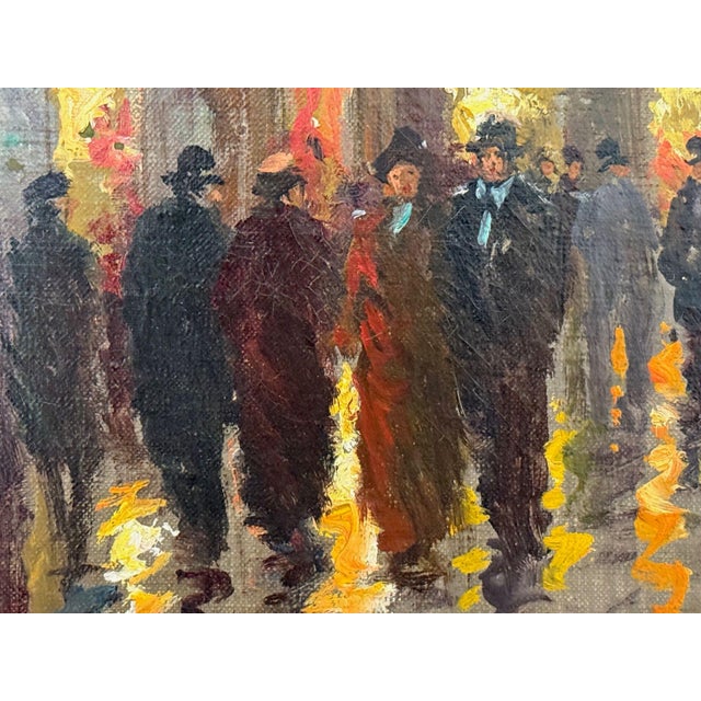 Edouard-Léon Cortès, Oil on Canvas, French Painting, Paris Street Scene, 20th C. For Sale In New York - Image 6 of 10