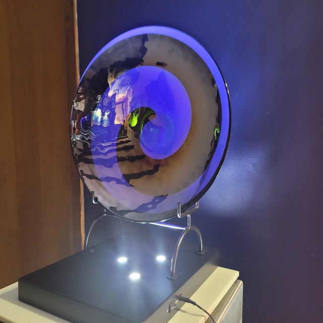 Murano Vintage Ferro Murano Art Glass With Swirl For Sale - Image 4 of 9