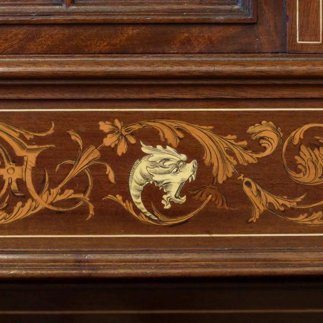 Beige Antique Mahogany Side Cabinet from T. Simpson & Sons For Sale - Image 8 of 18