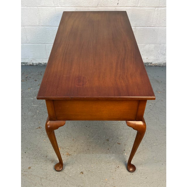 Mid-Century Queen Anne Style Writing Desk For Sale - Image 10 of 13