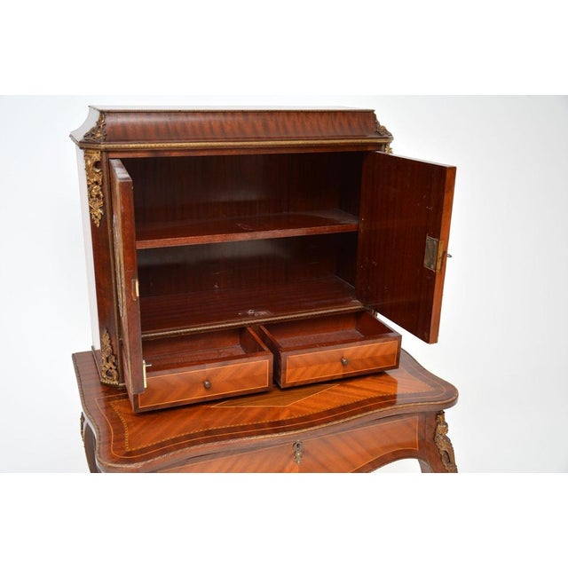 French Ormolu Mounted Writing Desk, 1930s For Sale - Image 6 of 11