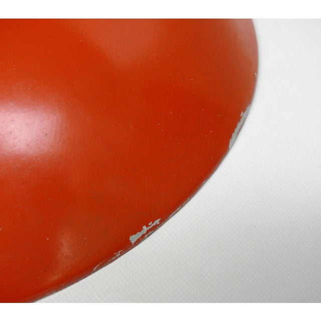 Orange and Light Beige Outdoor Mushroom Lamp from Bega, 1950s For Sale - Image 17 of 18