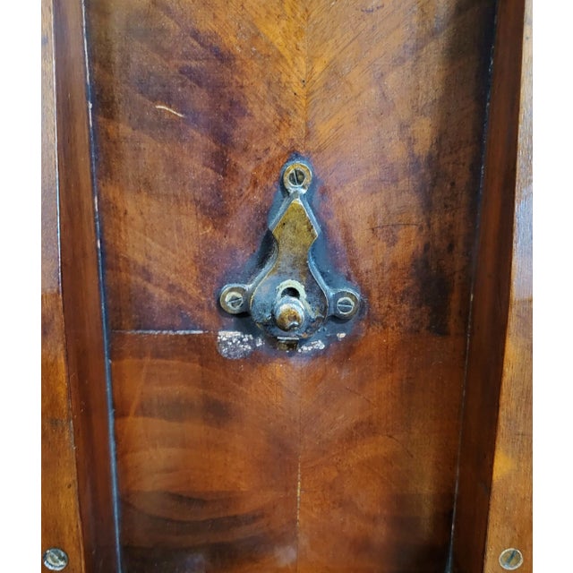 Vintage English Chippendale Style Flamed Mahogany Open Fretwork Tilt-Top Table For Sale - Image 13 of 18