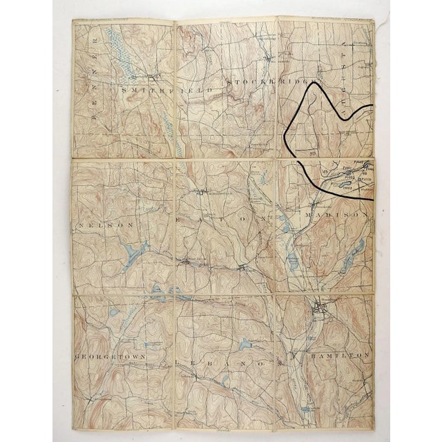 American Morrisville, New York 1902 U S Geological Survey Folding Map For Sale - Image 3 of 6