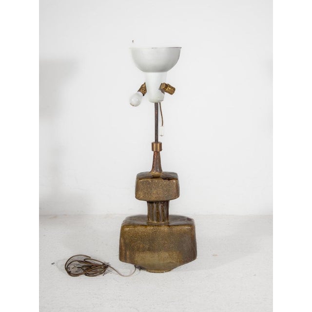 1970s Large Ceramic Table Lamp by Kaiser Leuchten, 1970s For Sale - Image 5 of 11
