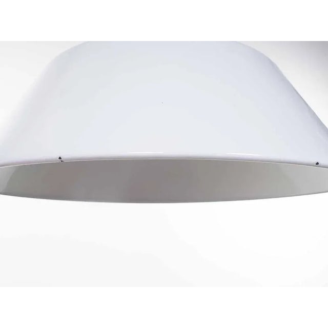 White Enamel Pendant Lamp by Axel Wedel Madsen for Louis Poulsen, 1950s For Sale - Image 4 of 7
