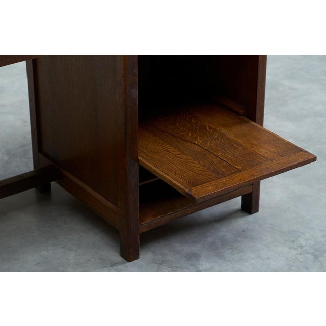 Writing Desk in Oak from Mobilier AVEA, 1920s For Sale - Image 9 of 14