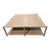 Large Square Josh Greene for Dowel Loma Coffee Table in Cerused Oak For Sale