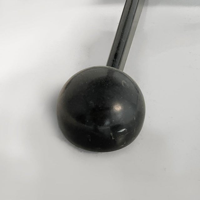 Italian Modern Black Metal and Smoked Glass Cart by Arredamenti Allegri, 1980s For Sale - Image 17 of 18