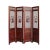 Chinese Reddish Brown Stain 4 Seasons Flower Wood Panel Floor Screen For Sale - Image 9 of 13
