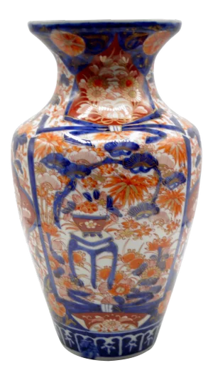 19th-Century Japanese Imari Porcelain Vase 12" Tall
