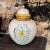 Ceramic 1990s Italian Hand-Painted Ceramic Urn With Lid Featuring Lion and Crest Motif For Sale - Image 7 of 13
