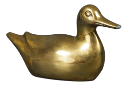 Small Brass Duck Hand Charm