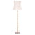 Vintage Danish Brass Floor Lamp with Original Shade, 1960s For Sale - Image 9 of 9