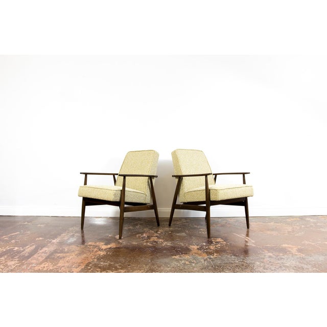 Green Vintage Armchairs by H. Lis, Poland, 1960s, Set of 2 For Sale - Image 8 of 18