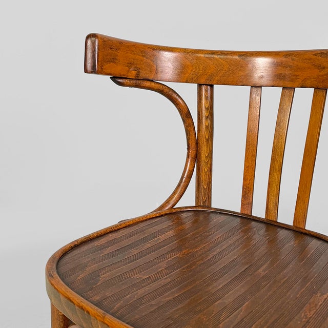 Mid-Century Modern Italian Armchairs in Wood, 1940s, Set of 4 For Sale - Image 6 of 13