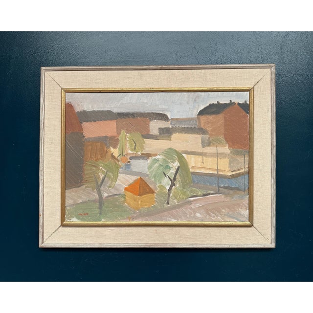 Sven‑erik Markhed, Utsikt Norra Vallgatan, Malmö, 1950s, Oil on Canvas, Framed For Sale - Image 14 of 18