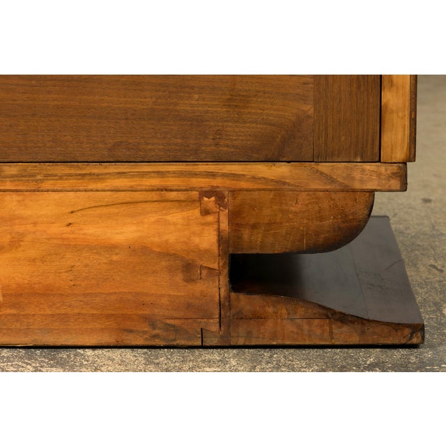 1930s French Art Deco Walnut Sideboard With Black Marble Top For Sale - Image 18 of 18