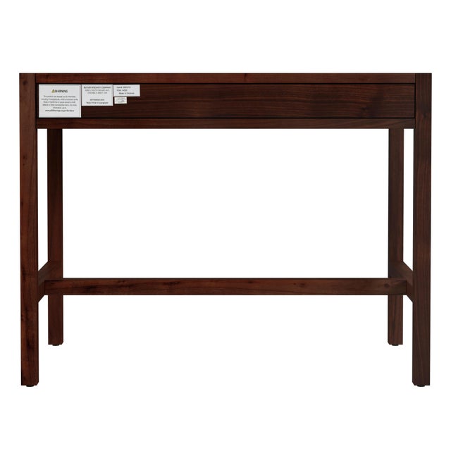 Lark 40 in. W Rectangular Wood 2 Drawer Writing Desk, Walnut For Sale In Chicago - Image 6 of 8
