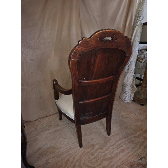 Armchair With Swan Head Arms For Sale - Image 11 of 15