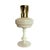 Mid-Century Modern Vintage French White Opaline Lamp from Lampe Berger and Opalescent Soliflore Vase, 1950, Set of 2 For Sale - Image 3 of 9