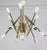 Metal Mid-Century Chandelier attributed to Stilnovo, 1950 For Sale - Image 7 of 13