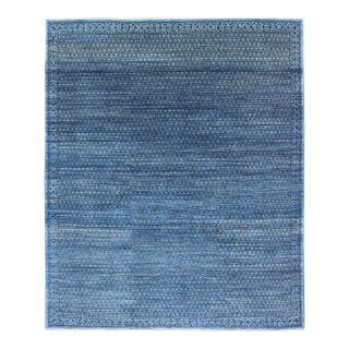 Mamluk Rug With Ottoman Design in Navy Blue by Keivan Woven Arts 8'11 X 11'8 For Sale