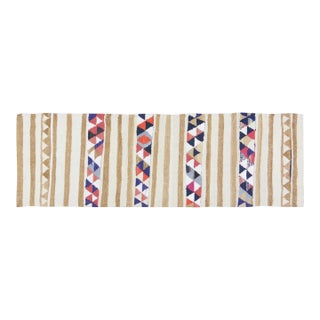 Vintage Turkish Tribal Kurdish Flatweave Wool Rug, 3X10 For Sale