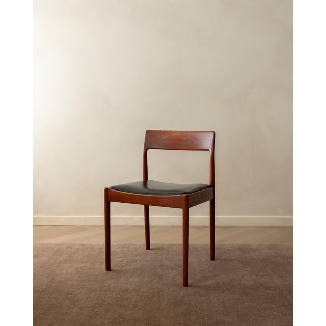 Danish Modern Teak Dining Chairs by Johannes Nørgaard, 1960s, Set of 5 For Sale - Image 4 of 18
