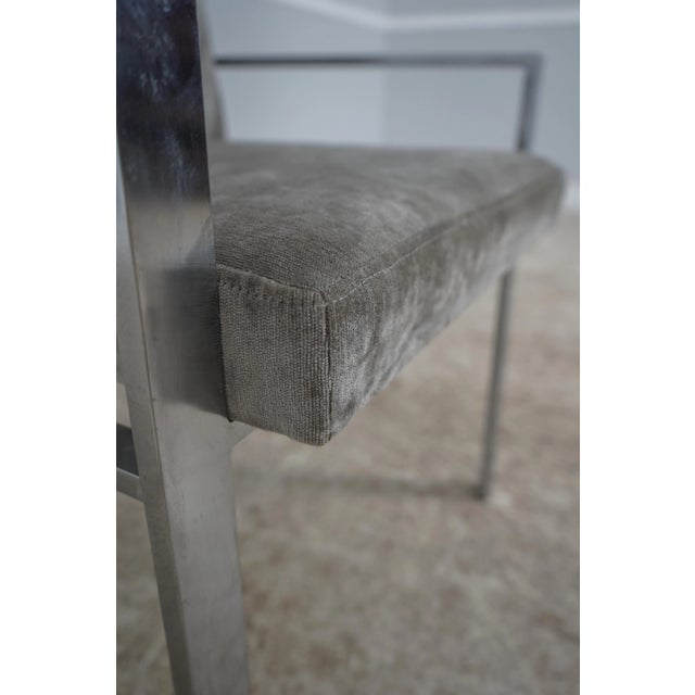Pair Mid Century Modern Steel Armchairs For Sale - Image 10 of 12