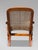 1920s Large Vintage Teak and Cane Colonial Planters Chairs, 1920, Set of 2 For Sale - Image 5 of 12