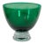 Contemporary Emerald Crystal / Glass Centerpiece Bowl For Sale
