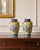 An exceptionally decorative pair of japanese gold imari porcelain vases, hand-painted in arita, japan, circa 1960s. Both...