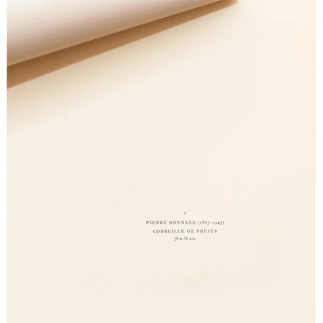 1947 Pierre Bonnard First Edition Liithograph, "Fruit Basket" For Sale In Dallas - Image 6 of 9